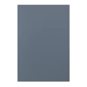 GoodHome Alisma Matt blue slab Standard End panel (H)870mm (W)590mm