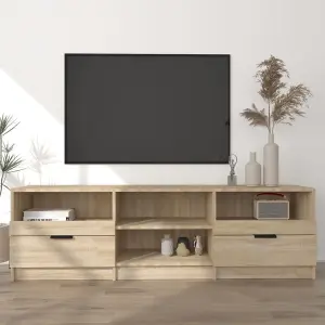 Berkfield TV Cabinet Sonoma Oak 150x33.5x45 cm Engineered Wood