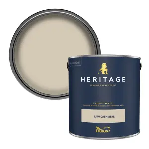 Dulux Trade Heritage Raw Cashmere Velvet matt Wall paint, 2.5L