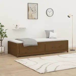 Berkfield Day Bed Honey Brown 90x200 cm Solid Wood Pine