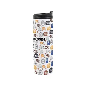 Palaeontologist Travel Mug - Novelty Dinosaur Fossil Gift Stainless Steel Double-Walled Hot/Cold Drinks Travel Flask