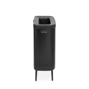 Brabantia Black Steel Laundry bin, 90L