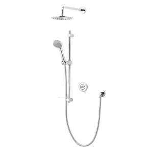 Aqualisa Smart Link Concealed valve HP/Combi Digital 4-spray pattern Shower with Fixed head