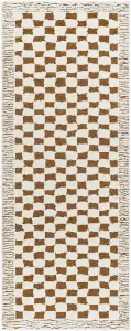 EKTA Skandi Checkered Runner Rug  80 x 220 cm