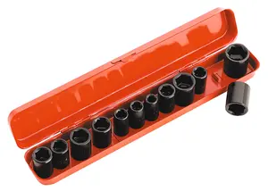 Sealey Impact Socket Set 12pc 3/8"Sq Drive Metric/Imperial AK682