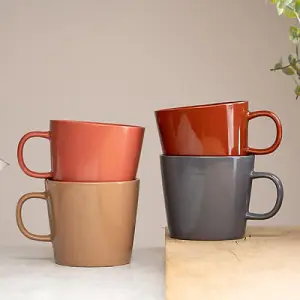 Siip Set of 4 Warm Stoneware Mugs