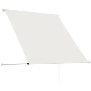 Berkfield Retractable Awning 150x150 cm Cream