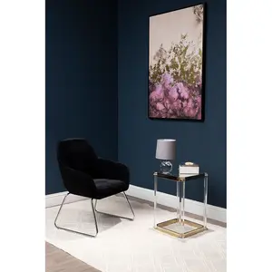 Interiors by Premier Stockholm Black Fabric Chair