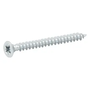 Diall Double-countersunk Zinc-plated Carbon steel Screw (Dia)4mm (L)50mm, Pack of 20