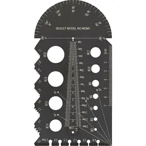 Metric Multi Gauge - Stainless Steel - Thread & Pitch Identification Gauge