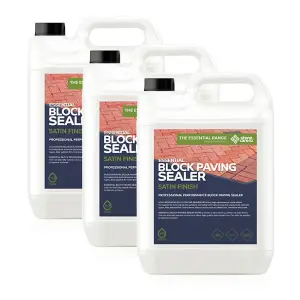 Stonecare4U - Block Paving Sealer Satin (15L) - Protects Block Paving, Solvent-Free, Block Paving Sealant, Reduces Organic Growth