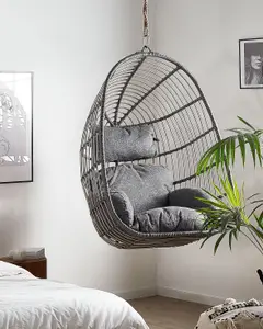 Hanging Chair CASOLI PE Rattan Grey