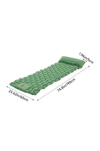 Camping Inflatable Sleeping Pad Waterproof Camping Mattress, Army Green