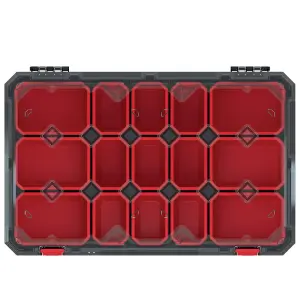 Tough Organiser STORAGE CASE Parts Carry Tool Box Screws Craft Mobil Fishing Large with boxes