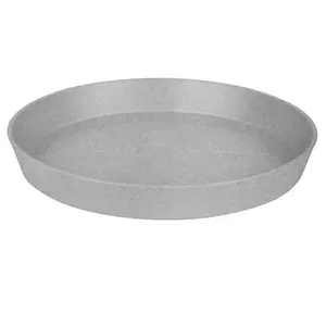 Elho Loft Urban Saucer Round 41cm for Plastic Plant Pot in Living Concrete