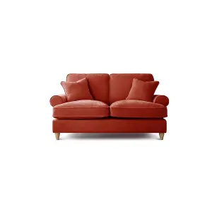 Sofas Express Mumbles Apricot Red Scroll Manhattan 2 Seater Sofa