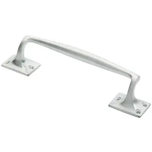 One Piece Door Pull Handle 250mm Length 54mm Projection Satin Chrome