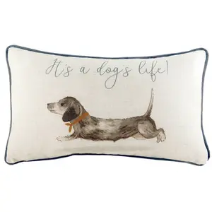 Evans Lichfield Oakwood Dog Dog Rectangular Feather Rich Cushion