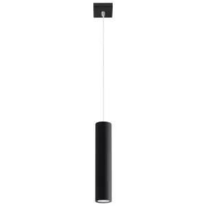 Lagos Steel Black 1 Light Classic Pendant Ceiling Light