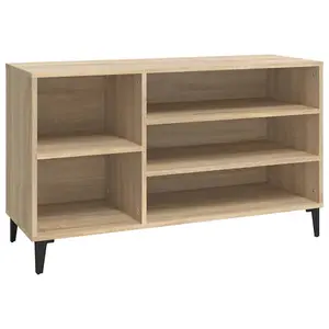 Berkfield Shoe Cabinet Sonoma Oak 102x36x60 cm Engineered Wood