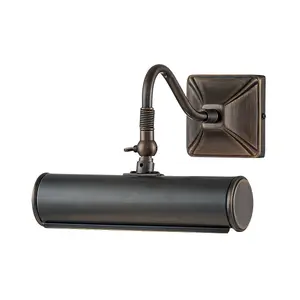 Elstead Picture Light 1 Light Small Picture Wall Light Dark Bronze, E14