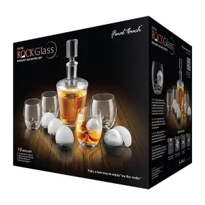 Original Products Final Touch On the Rocks Glass Whisky Decanter Set