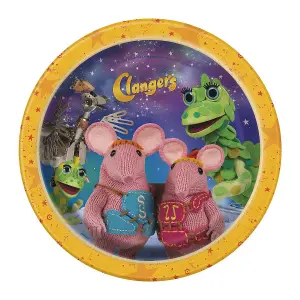 Clangers Characters Party Plates (Pack of 8) Purple/Yellow (One Size)