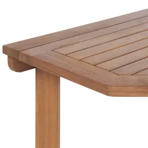 Garden Table Wood Light Wood TREIA