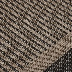 Outdoor Flatweave Rug 80x150 cm Dark Brown