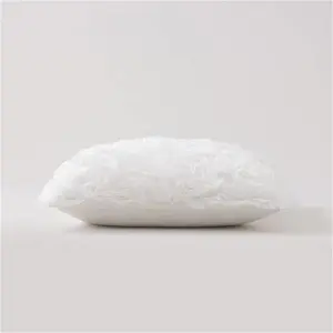 Dunelm Snowball White Cushion, Modern, Acrylic