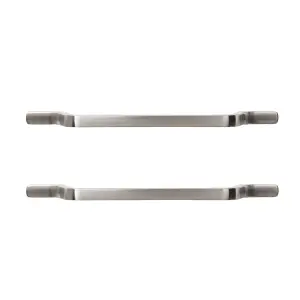 GoodHome Vincotto Nickel effect Silver Kitchen Cabinet Bow Handle (L)22.6cm (D)30mm, Pack of 2