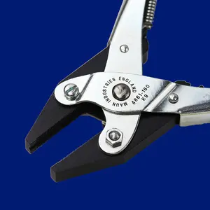 Maun Flat Nose Parallel Plier Return Spring 160 mm