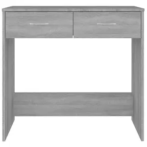 Berkfield Desk Grey Sonoma 80x40x75 cm Engineered Wood