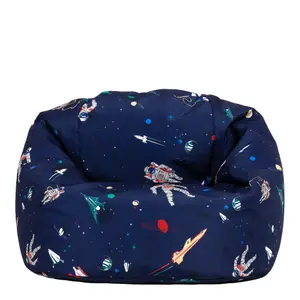 Veeva Kids Lost In Space Bean Bag Chair Navy Blue Childrens Bean Bags