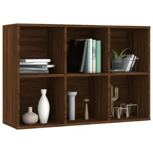 Gardinier Book Cabinet 66 x 30 x 98 cm Engineered Wood Brown Oak