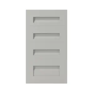 GoodHome Garcinia Integrated handle Matt stone Drawer front, Pack of 1 (H)715mm (W)397mm (T)20mm