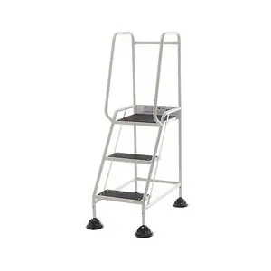 TUFF Easy Glide Steps - 3 Tread - Light Grey - Anti-Slip