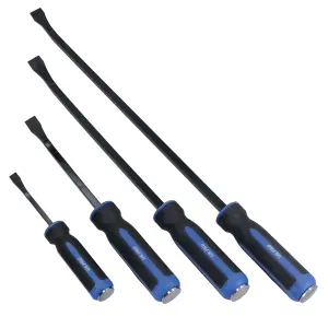 Heavy duty angle pry bar set 4pc 200mm - 600mm