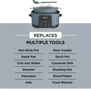 Ninja Foodi Possible 8-In-1 Slow Cooker, Blue