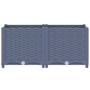 Berkfield Raised Bed 80x40x38 cm Polypropylene