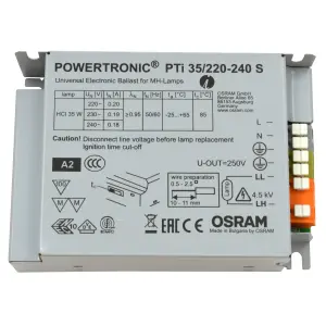 OSRAM POWERTRONC INTELLIGENT Pti S, 35W ECG for HID Lamps, 220-240V