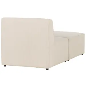 Jumbo Cord Chaise Lounge Beige LEMVIG