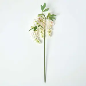 Homescapes Cream Wisteria Flower Single Stem 92 cm