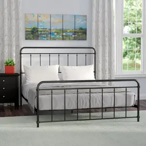 Aanya Bed Frame Matte Black / Kingsize (5')