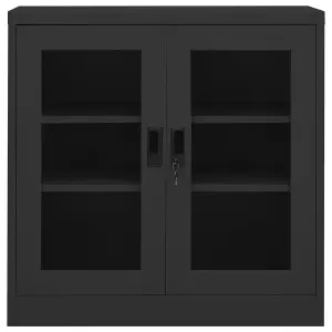 Berkfield Office Cabinet Anthracite 90x40x90 cm Steel