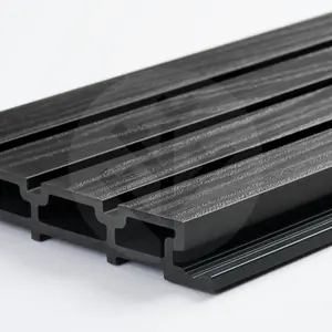 Acupanel Black Exterior Composite Wood-Effect Slat Wall Panels 2 x 300cm x 19.2cm