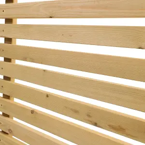 7FT Lap Wooden Fence panel Decorative fence panel Perfect 1.8m W x 2.1m H