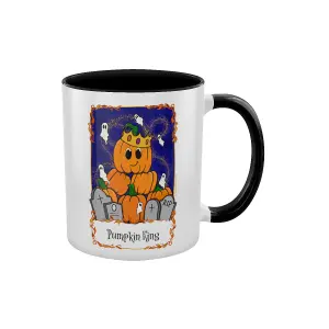 Grindstore Pumpkin King Tarot Inner Two Tone Mug White/Black (One Size)