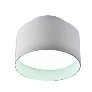 Luminosa Ice White LED Flush Mount 12W 4000K + 4W 3000K