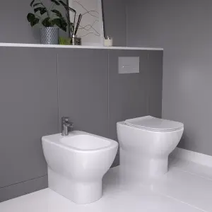 Ideal Standard Tesi Back to wall Floor-mounted Bidet